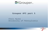 Grouper API part 1 Chris Hyzer University of Pennsylvania.