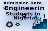 StatiSense ® - Wale Micaiah © Admission Rate of Engineering Students in Nigeria.