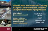 Potential Risks Associated with Leaching of Organic Contaminants and Endocrine Disruptors from Plastic Piping Materials Glen R. Boyd (glen.boyd@hdrinc.com)glen.boyd@hdrinc.com.