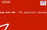 Getting into HE: The Applicant Journey. HE provision in the UK  305 +  40,000 +  UCAS is the central organisation through which applications are processed.