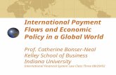 International Payment Flows and Economic Policy in a Global World Prof. Catherine Bonser-Neal Kelley School of Business Indiana University International.