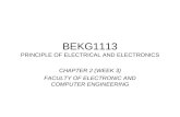 BEKG1113 PRINCIPLE OF ELECTRICAL AND ELECTRONICS CHAPTER 2 (WEEK 3) FACULTY OF ELECTRONIC AND COMPUTER ENGINEERING.