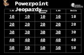 Powerpoint Jeopardy 1.011.02Learning Styles1.03Skills 10 20 30 40 50.