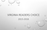 VIRGINIA READERS CHOICE 2015-2016. THE BOY ON THE WOODEN BOX LEON LEYSON Even in the darkest of times—especially in the darkest of times—there is room.