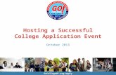 GoCollegeNY.org/apply Hosting a Successful College Application Event October 2013.