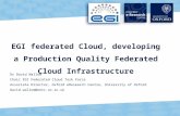1 EGI federated Cloud, developing a Production Quality Federated Cloud Infrastructure Dr David Wallom Chair EGI Federated Cloud Task Force Associate Director,
