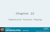 Chapter 22 Industrial Process Piping. Learning Objectives After completing this chapter, you will –Describe different types of pipe and their respective.