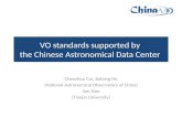 VO standards supported by the Chinese Astronomical Data Center Chenzhou Cui, Boliang He (National Astronomical Observatory of China) Jian Xiao (Tianjin.
