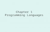 Chapter 1 Programming Languages. Application Development: Top 10 Programming Languages to Keep You Employed 1. Java 2. C# 3. C++ 4. JavaScript 5. Visual.