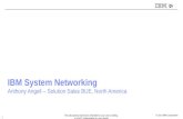 © 2014 IBM Corporation IBM System Networking Anthony Angell – Solution Sales BUE, North America This educational material is intended for your use in selling.