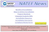 As always, please feel free to contact the NATEF office with any questions or comments. All of us here at NATEF wish you a safe and enjoyable summer. All.