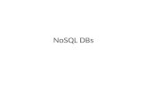 NoSQL DBs. Positives of RDBMS Historical positives of RDBMS: – Can represent relationships in data – Easy to understand relational model/SQL – Disk oriented.