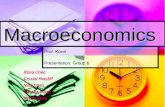 Macroeconomics Prof. Kone Presentation: Group 6 Rong Chen Crystal Ratcliff Ning Chen Claudia Lujan Kelvin Sime.