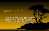Hosea 1 & 2 THE OLD AND NEW TESTAMENT CHURCH HISTORY DEPICTED BY ONE ALLEGORICAL FAMILY.