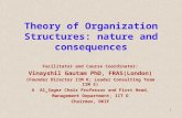 Theory of Organization Structures: nature and consequences 1 Facilitator and Course Coordinator: Vinayshil Gautam PhD, FRAS(London) (Founder Director IIM.
