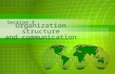Organization structure and communication Section 4.