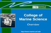 College of Marine Science Overview .
