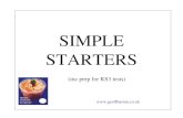 SIMPLE STARTERS  (inc prep for KS3 tests)