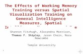 The Effects of Working Memory Training versus Spatial Visualization Training on General Intelligence Measures, Spatial Intelligence Measures and Eye Movements.