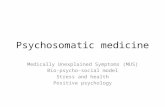 Psychosomatic medicine Medically Unexplained Symptoms (MUS) Bio-psycho-social model Stress and health Positive psychology