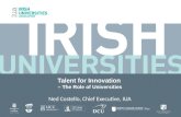 Talent for Innovation – The Role of Universities Ned Costello, Chief Executive, IUA.