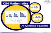 © Boardworks Ltd 2005 1 of 48 A6 Quadratic equations KS4 Mathematics.