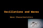 Oscillations and Waves Wave Characteristics. Waves A wave is a means of transferring energy and momentum from one point to another without there being.
