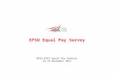 EPSU Equal Pay Survey EPSU-ETUI Equal Pay Seminar 16-18 November 2011.