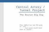 Central Artery / Tunnel Project The Boston Big Dig This SAMPLE has key PM terms in ‘red’ but yours would have them in ‘black’.