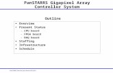 PanSTARRS Internal Spec Review 8/5/2003 PanSTARRS Gigapixel Array Controller System Overview Present Status –CPU board –FPGA board –DAQ board Staffing.