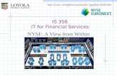 IS 356 IT for Financial Services pptallon/is356.htm NYSE: A View from Within.