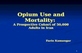 Opium Use and Mortality: A Prospective Cohort of 50,000 Adults in Iran Farin Kamangar 1.