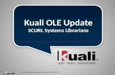 SCURL Systems Librarians Update | 2013-04-12 Kuali OLE Update SCURL Systems Librarians.
