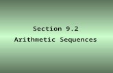 Section 9.2 Arithmetic Sequences. OBJECTIVE 1 Arithmetic Sequence.