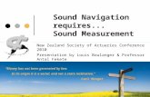 Sound Navigation requires... Sound Measurement “Money has not been generated by law. In its origin it is a social, and not a state institution.” Carl Menger.