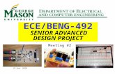 10 Aug 2010 ECE/BENG-492 SENIOR ADVANCED DESIGN PROJECT Meeting #2.