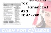 Copyright 2007 Applying for Financial Aid 2007-2008.