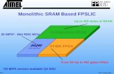 AT94 Training 2001Slide 1 Configurable SRAM 8 Bit RISC MCU AT40K FPGA Monolithic SRAM Based FPSLIC 20 MIPS* - 8bit RISC MCU Up to 36K bytes of SRAM From.
