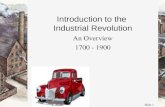 Slide 1 Introduction to the Industrial Revolution An Overview 1700 - 1900.