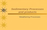 Sedimentary Processes and products Weathering Processes.