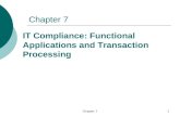 Chapter 71 IT Compliance: Functional Applications and Transaction Processing.