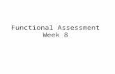 Functional Assessment Week 8. Updates Task Analysis on Communication Skills due today. Wednesday, May 18 th - Instructional Plan for Functional Skills.