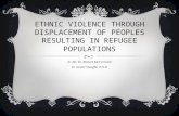 ETHNIC VIOLENCE THROUGH DISPLACEMENT OF PEOPLES RESULTING IN REFUGEE POPULATIONS Sr. Mr. Dr. Robert McCormick Sir Grant Stouffer P.H.D.