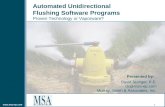 Www.msa-ep.com Automated Unidirectional Flushing Software Programs Proven Technology or Vaporware? 1 Presented by: David Stangel, P.E. ds@msa-ep.com Murray,