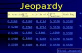 Jeopardy Just Fractions With Whole Numbers A Little of All Word Problems Grab Bag Q $100 Q $200 Q $300 Q $400 Q $500 Q $100 Q $200 Q $300 Q $400 Q $500.