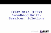 First Mile (FTTx) Broadband Multi-Services Solutions.