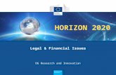 HORIZON 2020 Legal & Financial Issues DG Research and Innovation.