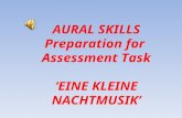 AURAL SKILLS Preparation for Assessment Task ‘EINE KLEINE NACHTMUSIK’