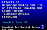 Effects of Bisphosphonates and PTH on Fracture Healing and Spine Fusion “Subtrochanteric Fractures” Joseph M. Lane, MD Hospital for Special Surgery NEW.