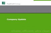 Company Update. Safe Harbor Statement This presentation contains forward-looking statements, including statements regarding the company's plans and expectations.